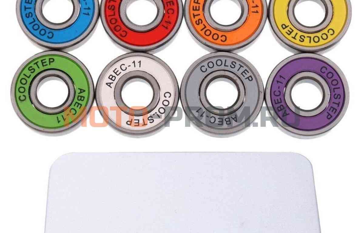 картинка Набор для самоката/скейтборда: 8 подшипников ABEC-11 (Tuning, Multicolor), металлический бокс (УТ00021273) от магазина MOTO-PROM+