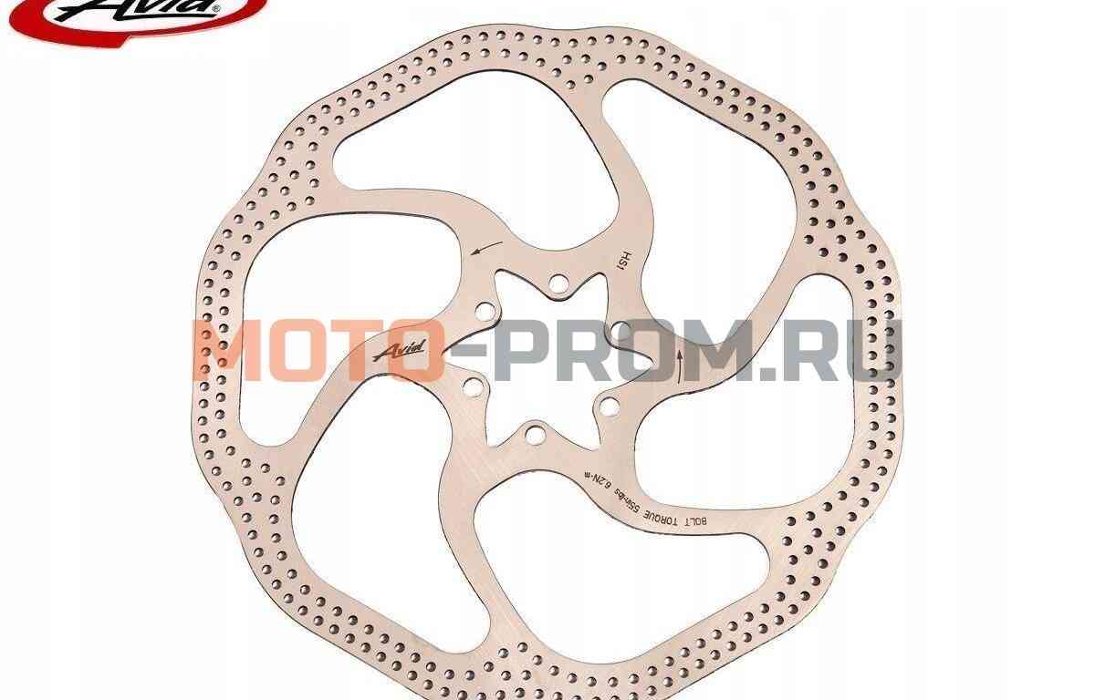 картинка Ротор дискового тормоза 160 мм, 6 болтов, HS1, AVID (УТ00021779) от магазина MOTO-PROM+