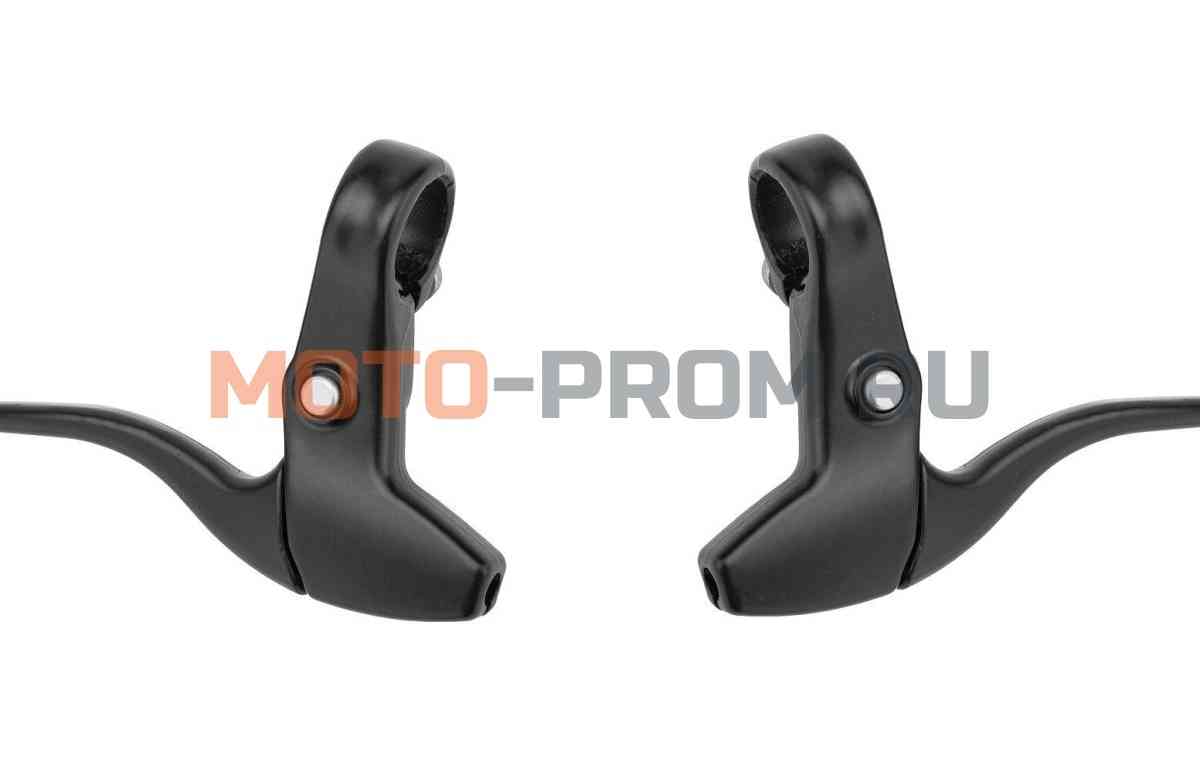 картинка Рукоятки тормоза алюминиевые, комплект 2 шт. (правая+левая), BLF-309 Black (черный, УТ00023253) от магазина MOTO-PROM+