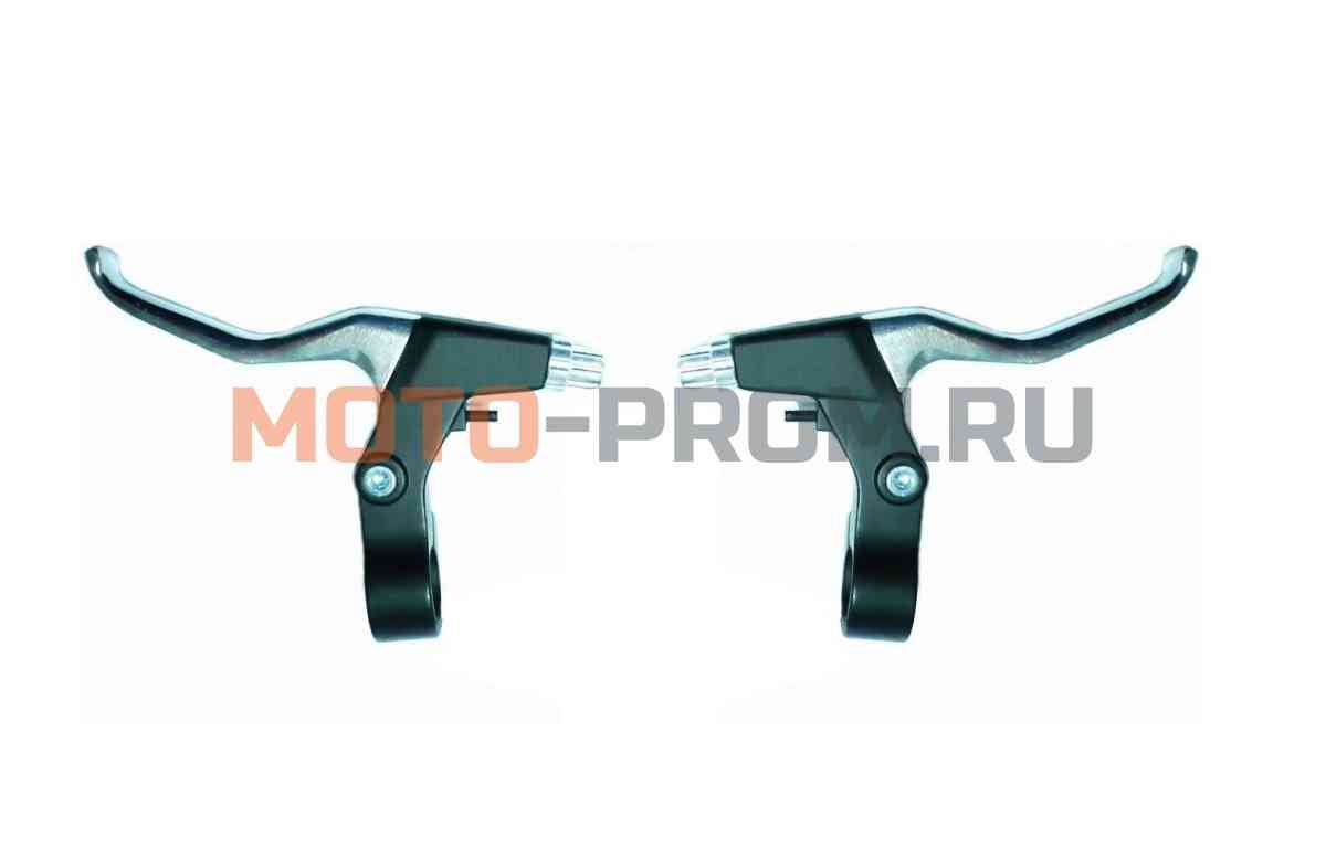 картинка Рукоятки тормоза алюминиевые, комплект 2 шт. (правая+левая) (черный, GW-13020-25) от магазина MOTO-PROM+