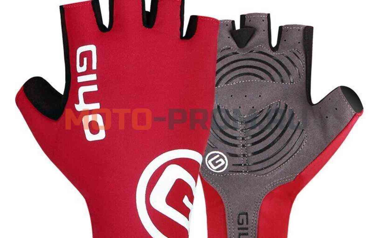 картинка Велоперчатки GIYO, короткий палец, гелевые вставки, биэластичные, силикон, лайкра, размер "M" (красный, FWDGIYOKPredM) от магазина MOTO-PROM+