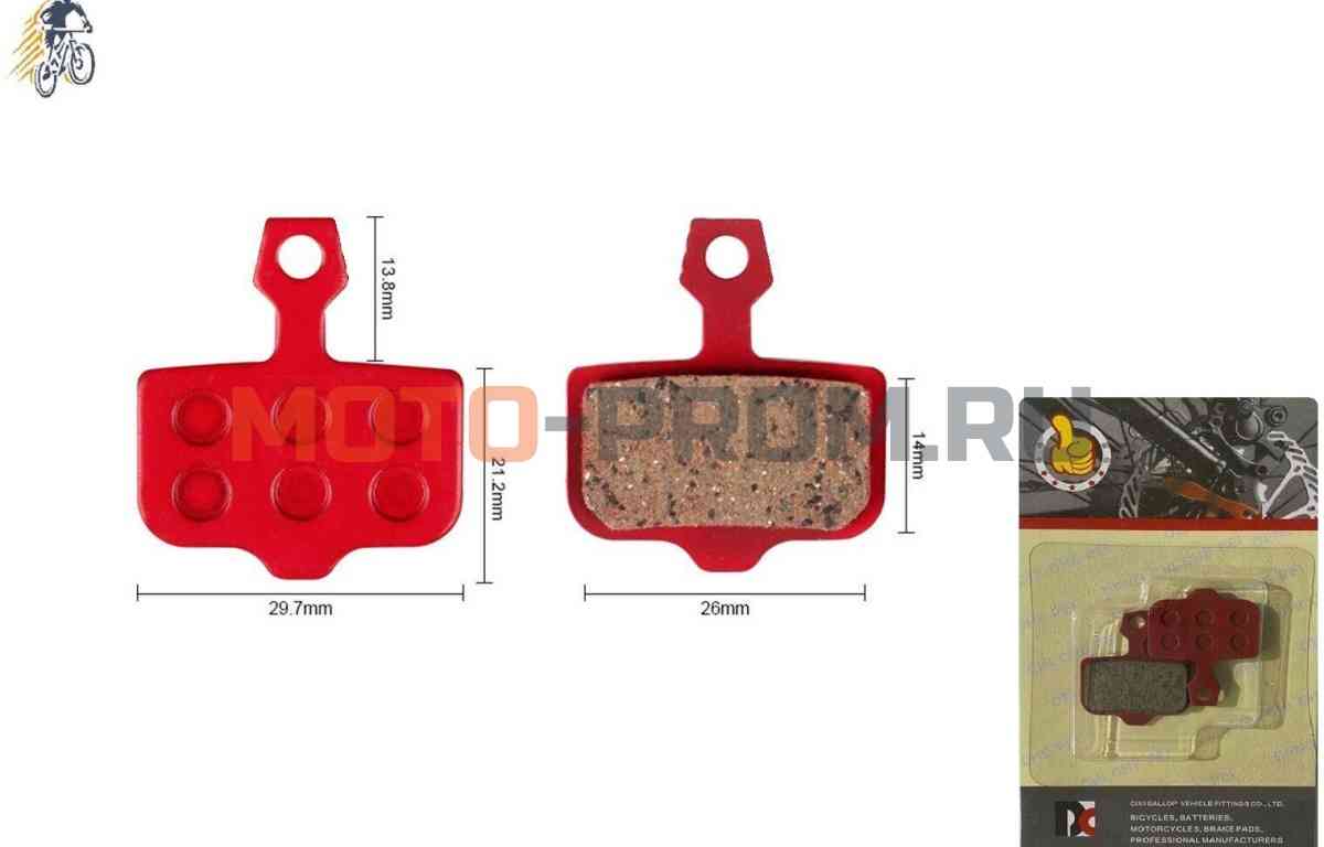 картинка Тормозные колодки MEET Organic для дискового тормоза AVID Elixir, SRAM XX, XO, XXWS, блистер, RB-D28 (F3125410-18) от магазина MOTO-PROM+
