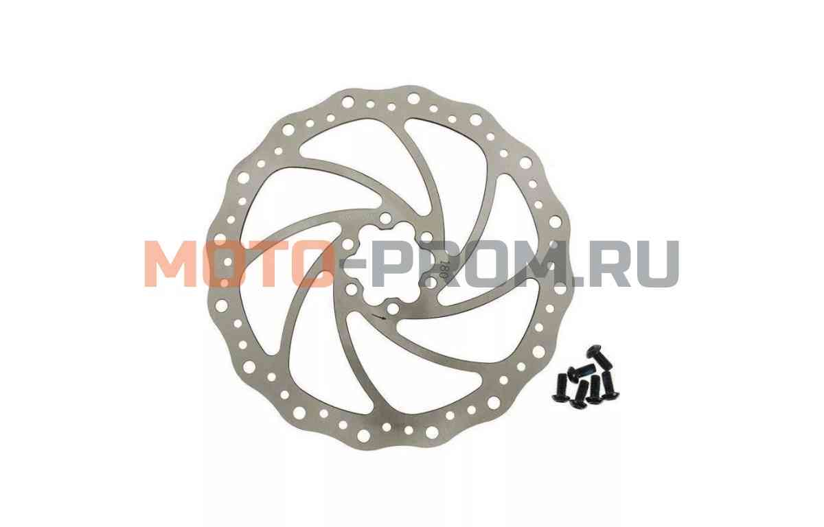 картинка Ротор дискового тормоза 180 мм, 6 болтов, RDT-18, MEET (УТ00023351) от магазина MOTO-PROM+